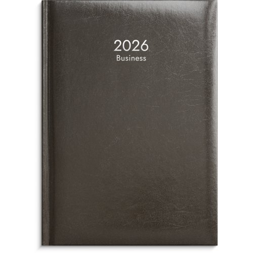 Kalenteri 2026 Business musta keinonahkakansi sidottu, hinta 11,29€