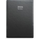 Kalenteri 2026 Business musta muovikansi parikierresidottu