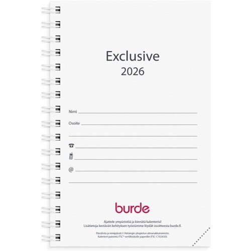 Kalenteri 2026 Exclusive vuosipaketti, hinta 7,69€