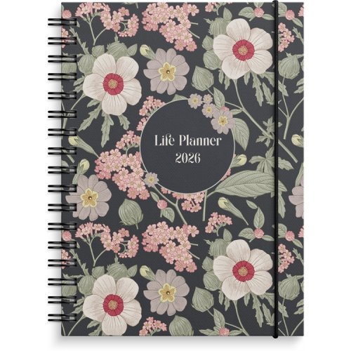 Kalenteri 2026 Life Planner Floral, hinta 19,06€