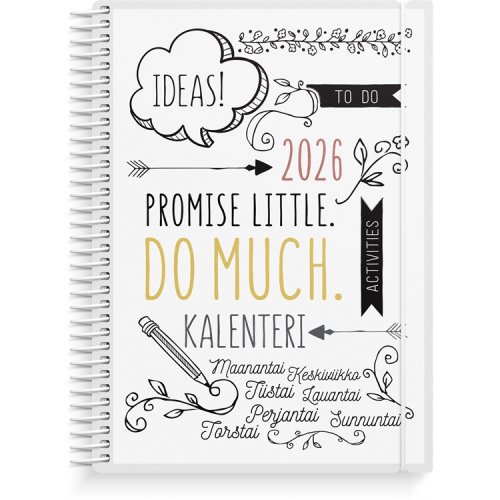 Kalenteri 2026 Scribble A5, hinta 20,95€