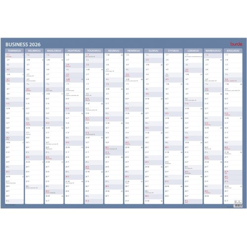 Kalenteri 2026 Seinälehti Business, hinta 1,45€