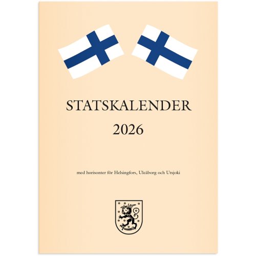 Kalenteri 2026 Statskalender ruotsinkielinen, hinta 1,94€