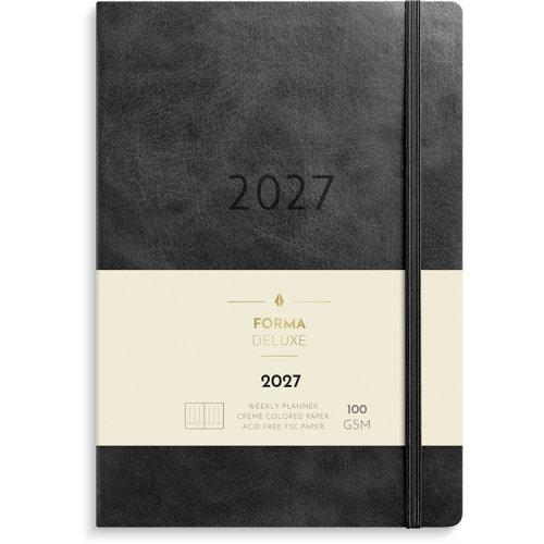 Kalenteri Business Forma Deluxe musta 2027, hinta 19,26€