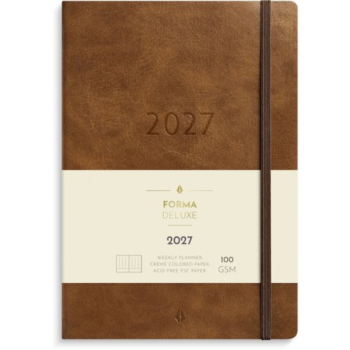 Kalenteri Business Forma Deluxe ruskea 2027, hinta 20,21€