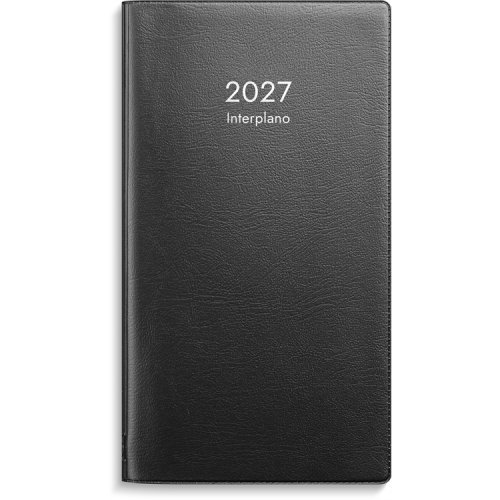 Kalenteri Interplano musta muovi 2027, hinta 14,06€