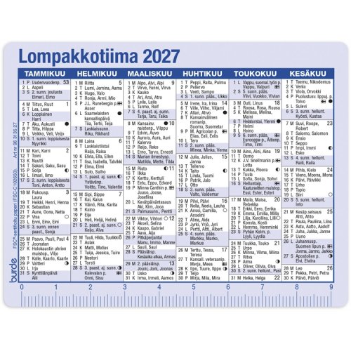 Kalenteri Lompakkotiima 2027, hinta 3,74€