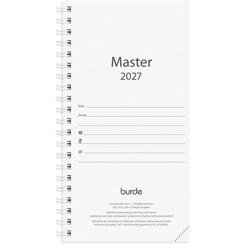 Kalenteri Master vuosipaketti 2027, hinta 8,70€