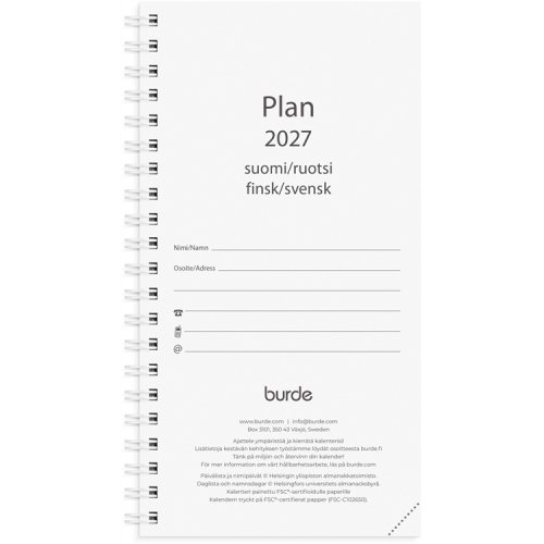 Kalenteri Plan vuosipaketti 2027, hinta 15,63€