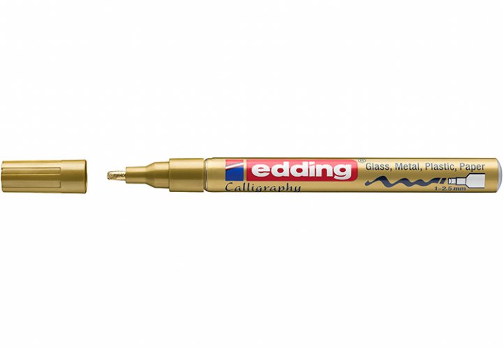 Kalligrafiakynä Edding 753 1-2,5 mm kulta, hinta 3,49€