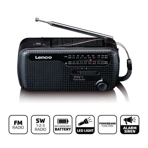 Kannettava Hätäradio musta, hinta 39,90€