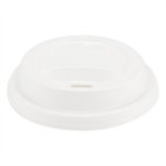 Kansi kuumakuppeihin Abena 250 ml valkoinen PP 100 kpl