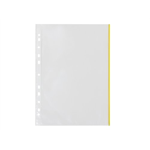 Kansiotasku Q-CONNECT A4 PP 70 mic LS keltainen reuna /10, hinta 2,53€