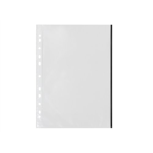 Kansiotasku Q-CONNECT A4 PP 70 mic LS musta reuna /10, hinta 2,53€