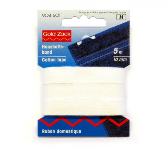 KANTTINAUHA 10MMX5M VALKOINEN, hinta 3,20€