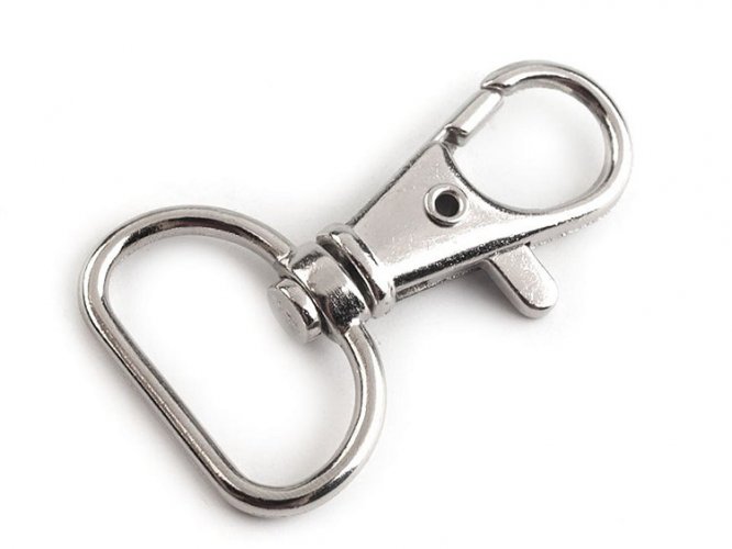 Karabiinihaka 20mm:n nauhalle niklattu 50kpl, hinta 50,17€