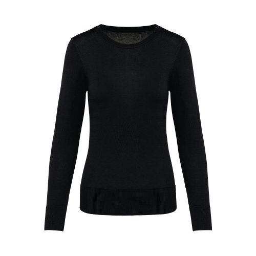 Kariban pk901 supima naisten neule  musta, hinta 26,15€