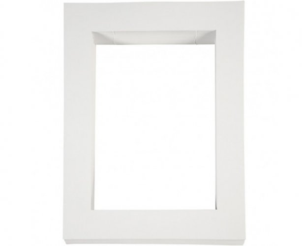 Kartonki Passepartoutkehys A4 valkoinen /100, hinta 40,48€