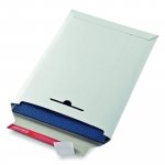 Kartonkikirjepussi a4, 245 x 345 x 30mm valkoinen