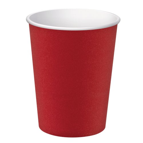 Kartonkikuppi Exacompta 200ml punainen 15kpl, hinta 3,16€