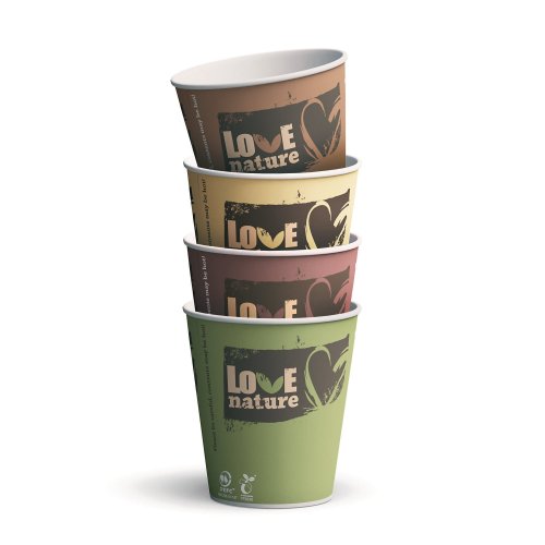 Kartonkikuppi Huhtamäki bioware 250ml 80kpl, hinta 19,18€