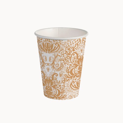 Kartonkikuppi Vallila mandariini gold 24cl 10kpl, hinta 3,04€