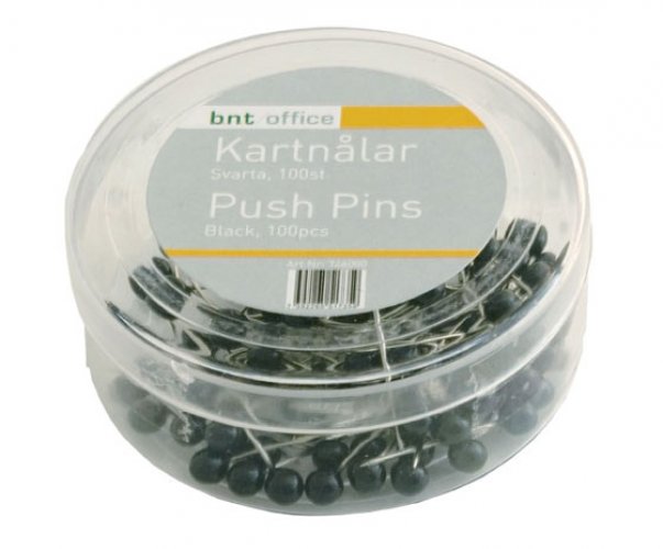 Karttaneula 79015 musta 20 mm 100 kpl, hinta 1,86€