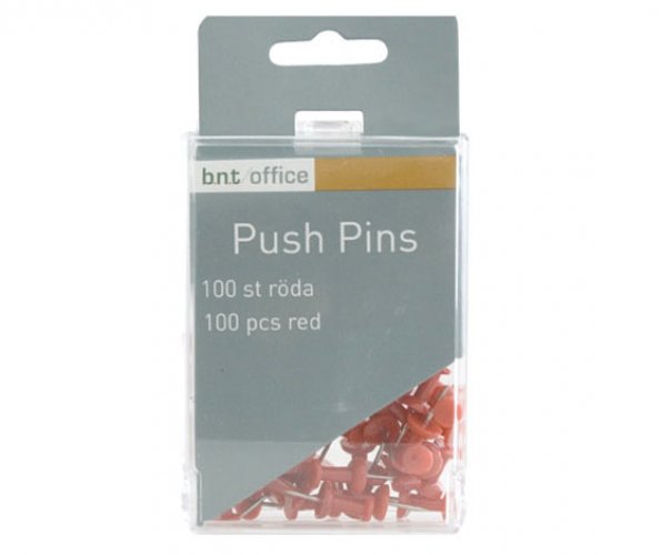 Karttaneula BNT Office 20 mm punainen lankarulla 100 kpl, hinta 2,06€