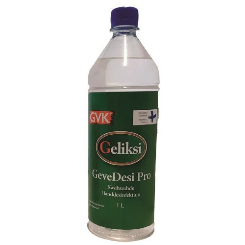 Käsidesi Gelaksi GeveDesi täyttöpullo 1L, hinta 6,46€