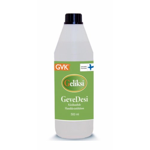 Käsidesi Geliksi GeveDesi täyttöpullo 500 ml, hinta 7,81€