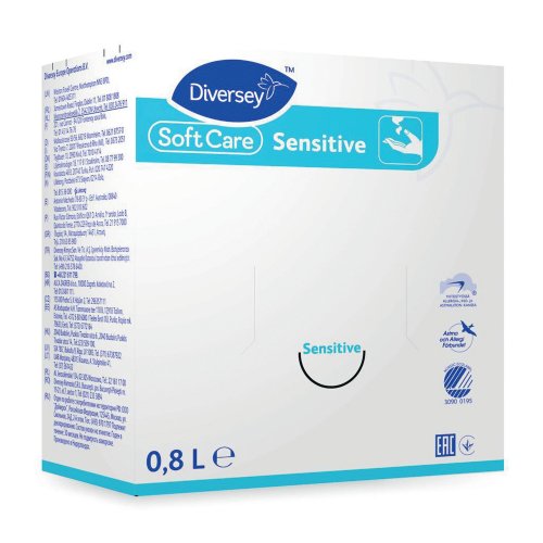 Käsienpesuneste Soft care sensitive 0,8l 6kpl, hinta 73,42€