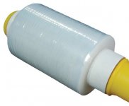 Käsikiristekalvo 100 mm x 100 m 22 my kirkas