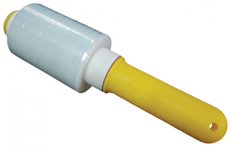 Käsikiristelaite + kalvo BD 100 mm x 100 m, hinta 4,04€