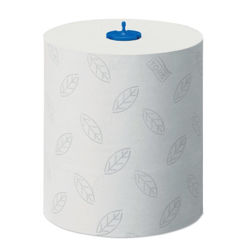1907682 Käsipyyherulla Tork Advanced on 150m valkoinen harmaalla lehtikuviolla saatava tyylikäs käsipyyherulla joka on H1-annostelijaan yhteensopiva. Käsipyyherullat toimitetaan kuuden rullan laatikoissa.