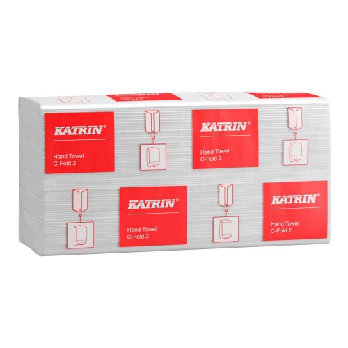 Käsipyyhe Katrin C-taitto valkoinen 2 kerrosta 1 paketti 100 arkkia