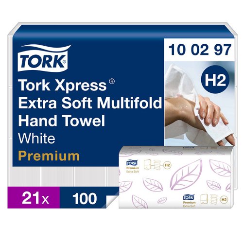 Käsipyyhe Tork Xpress Extra Soft Multifold H2 21 kpl 100297, hinta 101,88€