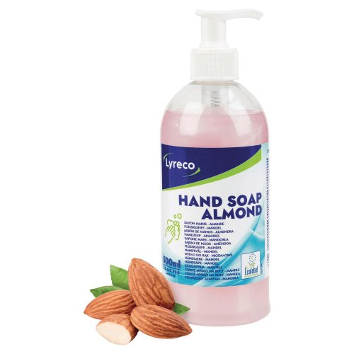 Käsisaippua Lyreco manteli 500ml, hinta 6,83€