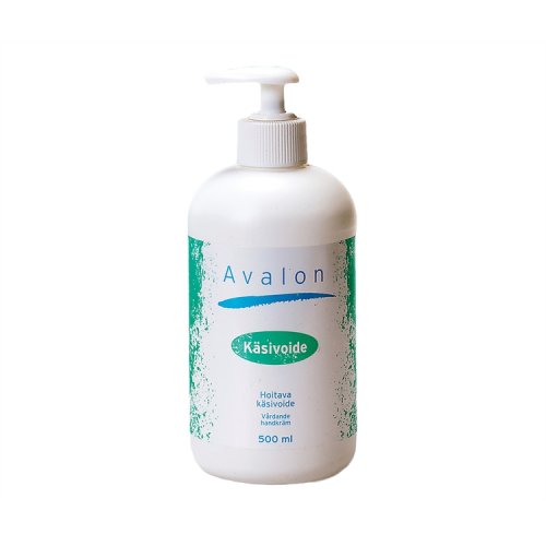 Käsivoide Avalon pumppupullo 500 ml, hinta 4,48€