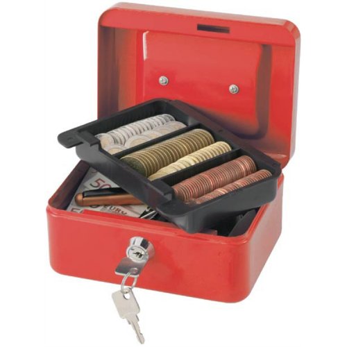 Kassalipas Q-CONNECT 152 x 120 x 80 mm punainen, hinta 13,40€