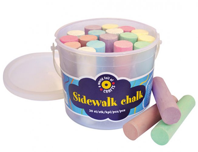 Katuliitu Sidewalk Chalk värilajitelma 20 kpl, hinta 5,11€