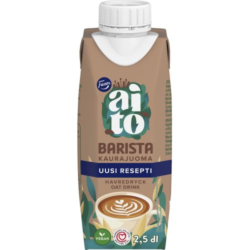 Kaurajuoma Fazer Aito Barista 250 ml, hinta 1,43€