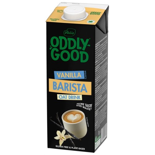 Kaurajuoma Valio Oddlygood Barista Vanilja 1 L gluteeniton, hinta 3,60€