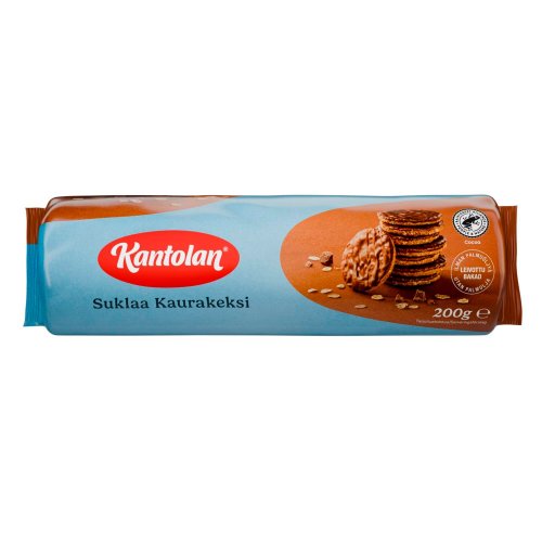 Kaurakeksi Kantolan suklaa 200g, hinta 3,53€