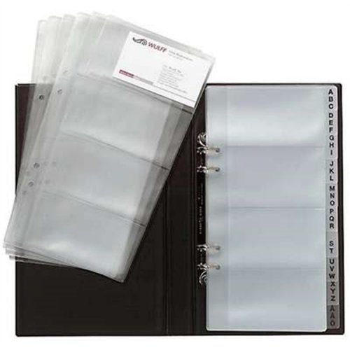 Käyntikorttikansio 160 kortille musta, hinta 15,80€