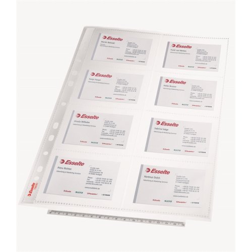 Käyntikorttitasku 16 kortille Esselte A4 PP /10, hinta 5,51€