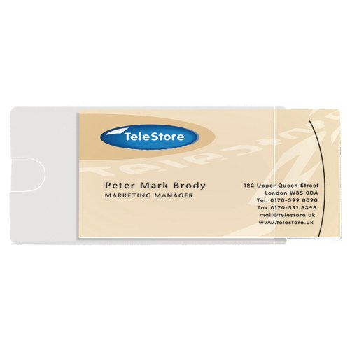 Käyntikorttitasku 3l 10106 60 x 95mm 10kpl, hinta 2,50€