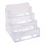 Käyntikorttiteline Exacompta 4-osainen kirkas