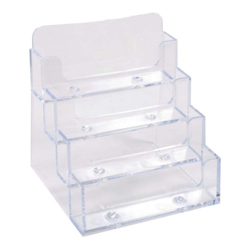 Käyntikorttiteline Exacompta 4-osainen kirkas, hinta 8,49€