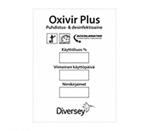 Käyttöliuostarra Oxivir Plus 10kpl, hinta 3,65€