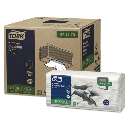 Keittiöpuhdistusliina Tork 473179 w4 75kpl, hinta 21,26€